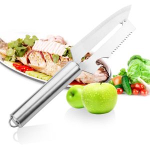 1pc durable practical portable stainless steel kitchen gadgets fruit vegetable knife tools, manual fish scales pig hair peeler