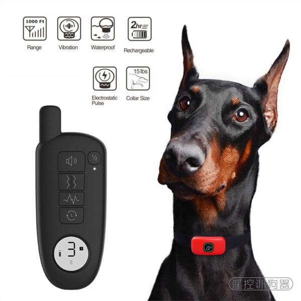 Dog Shock Collar with Remote 1000ft Range Electric Collars for Pet Waterproof Dog Training Collar for Small Medium Large Dogs - Image 6