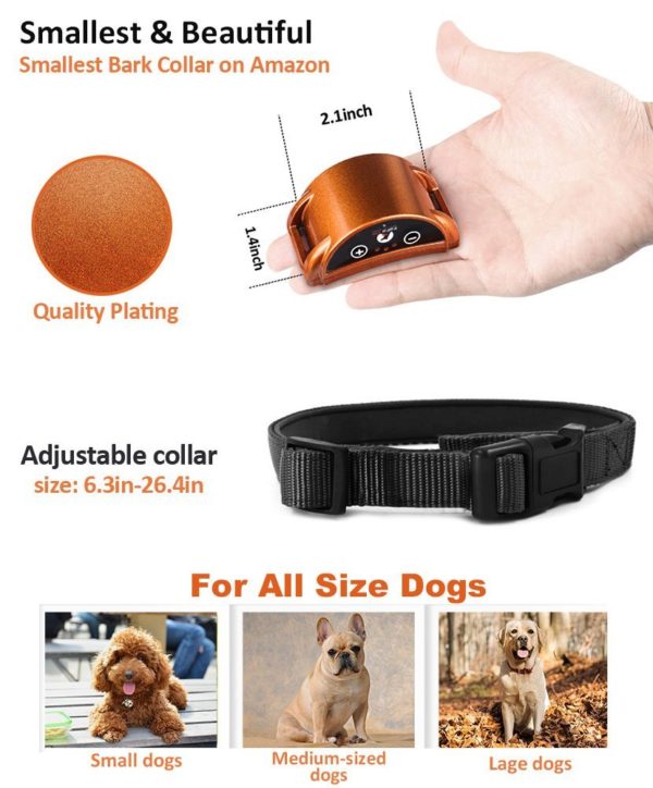 Electric collar Anti bark control collars No bark shock collar Dog Training Equipment Training dog collar - Image 5