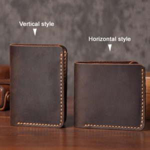 Handmade Vintage Crazy horse Genuine Leather Wallet Men Wallet Leather engrave Short Wallet Men Purse Male Money Clips Money bag