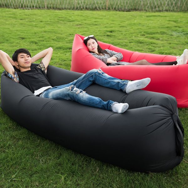 Inflatable Sofa Lazy Bag Camping 3 Season Travel Outdoor Ultralight Sleeping Bags Beach Nylon Air Bed Lounger Trending XA305D - Image 5