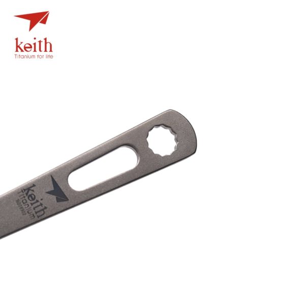 Keith 3 In 1 Titanium Spoon Fork Knife Cutlery Sets With Titanium Carabiner Camping Cutlery Outdoor Tableware Spork Ti5310 53g - Image 5