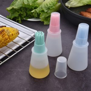 Kitchen Tools Silicone Rubber Oil Dispenser Bottle Brush Basting Flapjack BBQ Cooking Baking Pancake Bar Grill Brush Outdoors