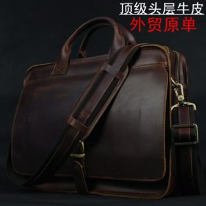 Luxury Genuine Leather Men Briefcase Laptop Bag Leather Briefcase portfolio men Business bag male briefcase document office bag