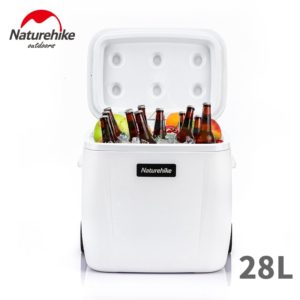 Naturehike Camping Fridge Storage PU Foam Layer Maintain 24h Ultralight Vacuum Car Fridge Storage Capacity 28L Rod Type