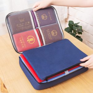 New Document Ticket Storage Bag Waterproof Large Capacity Certificates Files Organizer for Home Office Travel Filing Products