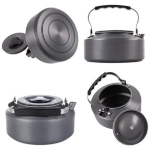 Outdoor Portable Camping Cookware Tourism Camping Fishing Picnic Cookware Cooking Pots for Picnic BBQ Non-stick Pots Pans Bowls