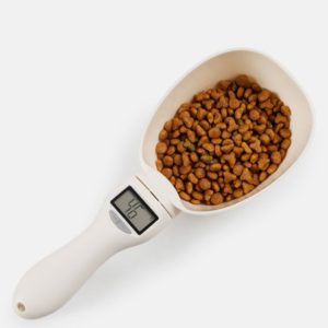 Pet food scale cats and dogs quantitative feeding bowl milk powder kitchen scale portable pet supplies 800g/1g