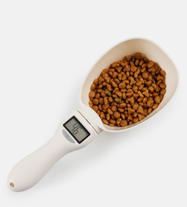 Pet food scale cats and dogs quantitative feeding bowl milk powder kitchen scale portable pet supplies 800g/1g - Image 2