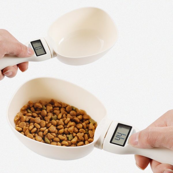 Pet food scale cats and dogs quantitative feeding bowl milk powder kitchen scale portable pet supplies 800g/1g