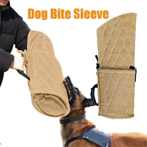 Thickened Dog Bite Sleeves Tugs Protection Arm Sleeve For Big Dog Jute Fiber Work Dog Bite Training Supplies Fit German Shepherd - Image 2