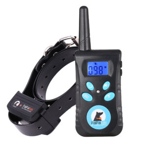 Two in One Automatic Anti bark 1500ft remote pet Dog training electric shock collar bark with free anti abrasion buckle& whistle