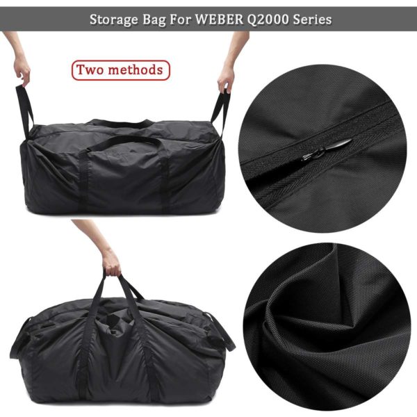 Waterproof BBQ Premium Carry Duffle Bag For Weber Q 17709 Genesis II Gas Grills Camping BBQ Tools Accessories Outdoor - Image 2