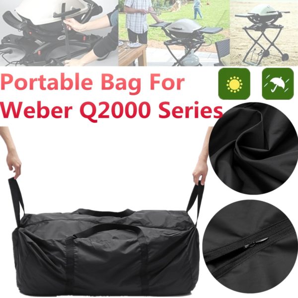 Waterproof BBQ Premium Carry Duffle Bag For Weber Q 17709 Genesis II Gas Grills Camping BBQ Tools Accessories Outdoor