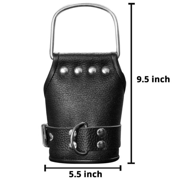 Genuine Leather BDSM Hand Wrist Cuff - Image 3